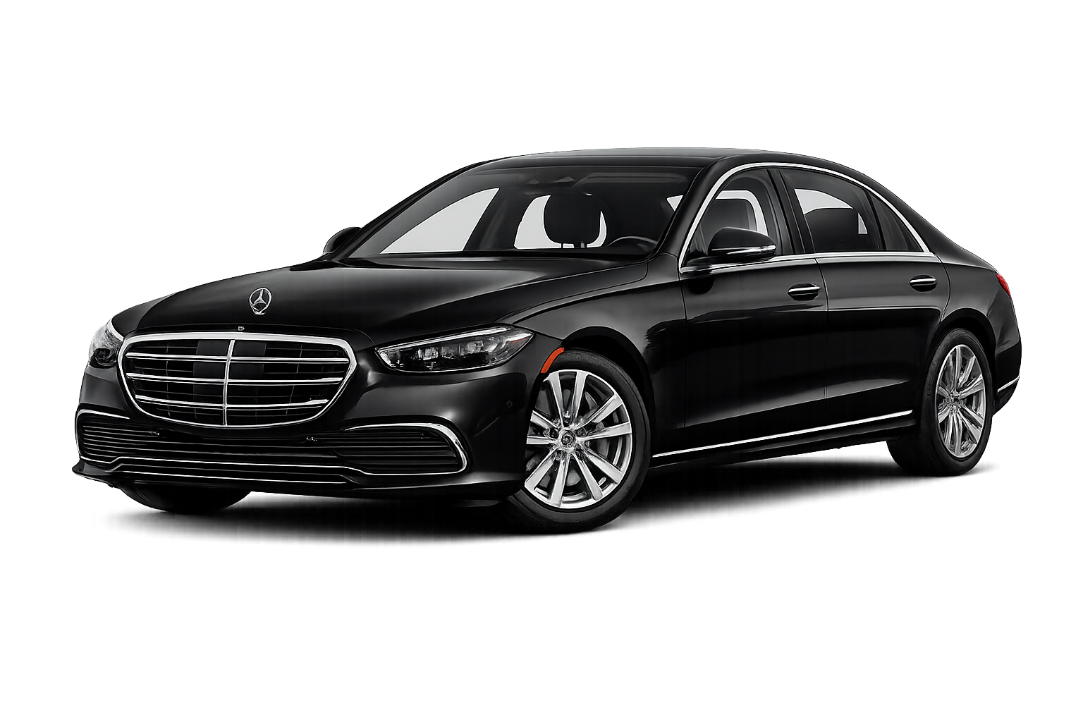 Luxury taxi at Vienna International Airport arrivals hall